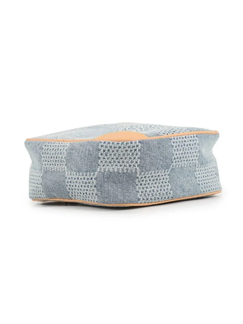 Louis Vuitton Shoulder Bag Damier Denim Cotton Chess